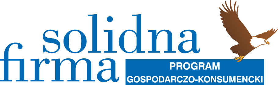 Niebieskie logo Solidna firma 